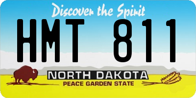 ND license plate HMT811