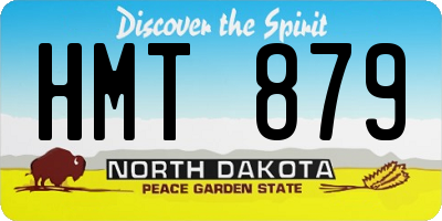 ND license plate HMT879