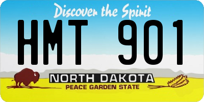 ND license plate HMT901
