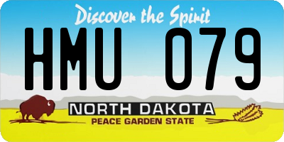 ND license plate HMU079