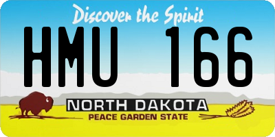 ND license plate HMU166