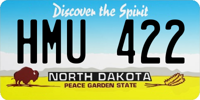 ND license plate HMU422