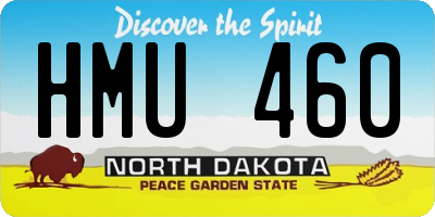 ND license plate HMU460