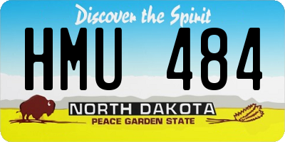 ND license plate HMU484