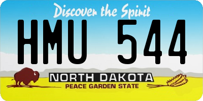 ND license plate HMU544