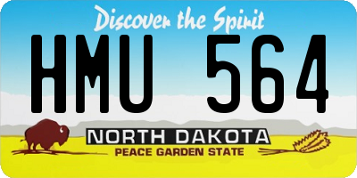 ND license plate HMU564