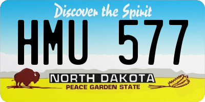 ND license plate HMU577