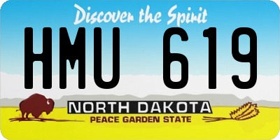 ND license plate HMU619