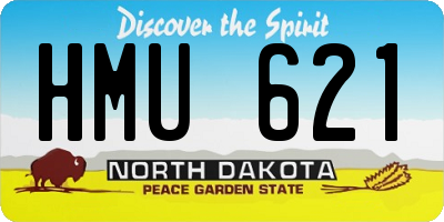 ND license plate HMU621