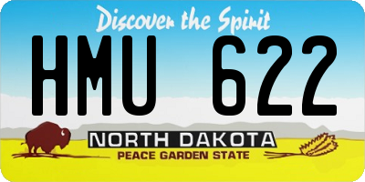 ND license plate HMU622