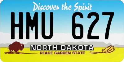 ND license plate HMU627