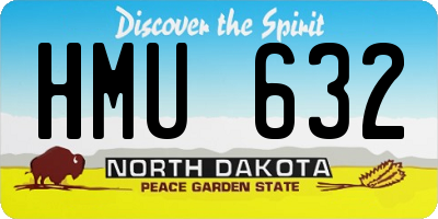 ND license plate HMU632