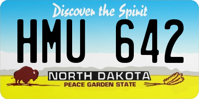 ND license plate HMU642