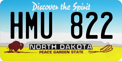 ND license plate HMU822
