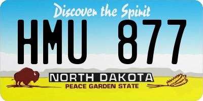ND license plate HMU877