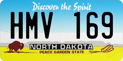 ND license plate HMV169