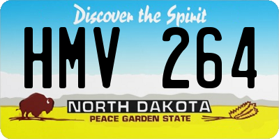 ND license plate HMV264