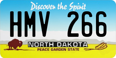 ND license plate HMV266