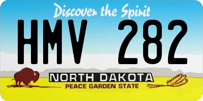 ND license plate HMV282