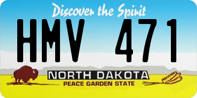 ND license plate HMV471