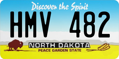 ND license plate HMV482