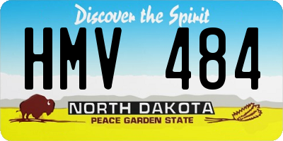 ND license plate HMV484
