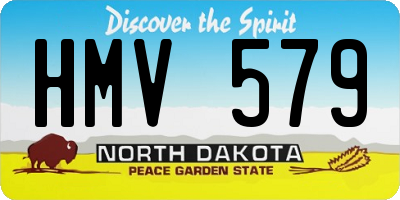 ND license plate HMV579