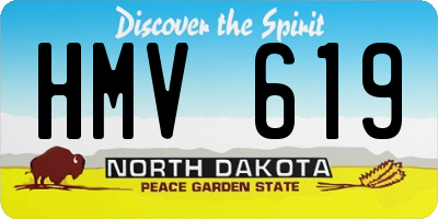 ND license plate HMV619