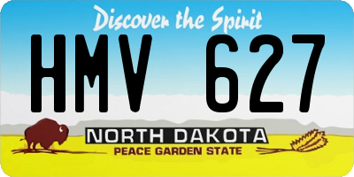 ND license plate HMV627