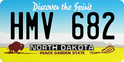 ND license plate HMV682