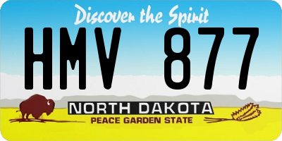 ND license plate HMV877