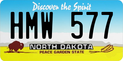 ND license plate HMW577