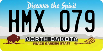 ND license plate HMX079