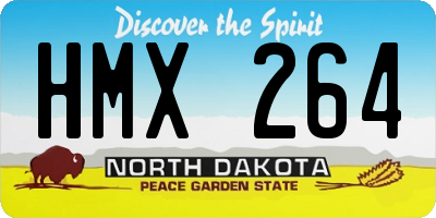 ND license plate HMX264