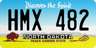 ND license plate HMX482