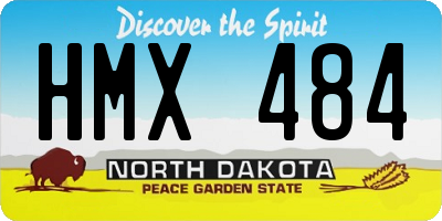 ND license plate HMX484
