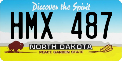 ND license plate HMX487