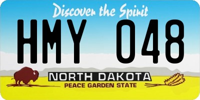 ND license plate HMY048