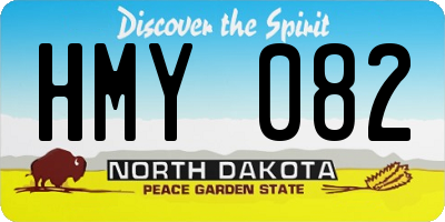 ND license plate HMY082