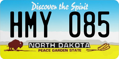 ND license plate HMY085