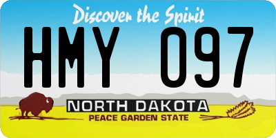 ND license plate HMY097