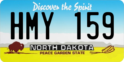 ND license plate HMY159