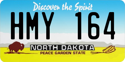 ND license plate HMY164