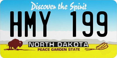 ND license plate HMY199