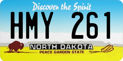 ND license plate HMY261