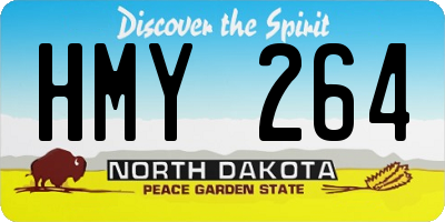 ND license plate HMY264