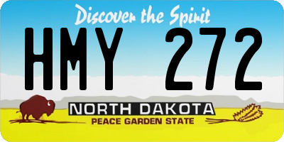 ND license plate HMY272