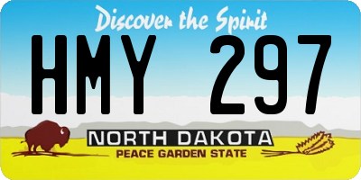 ND license plate HMY297