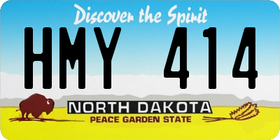 ND license plate HMY414