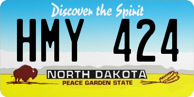 ND license plate HMY424